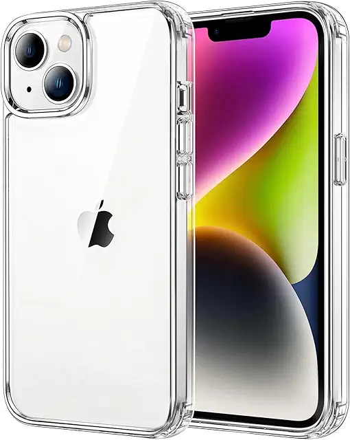 Custodia Trasparente iPhone 13 6.1 Pollici, Anti Ingiallimento e Antiscivolo