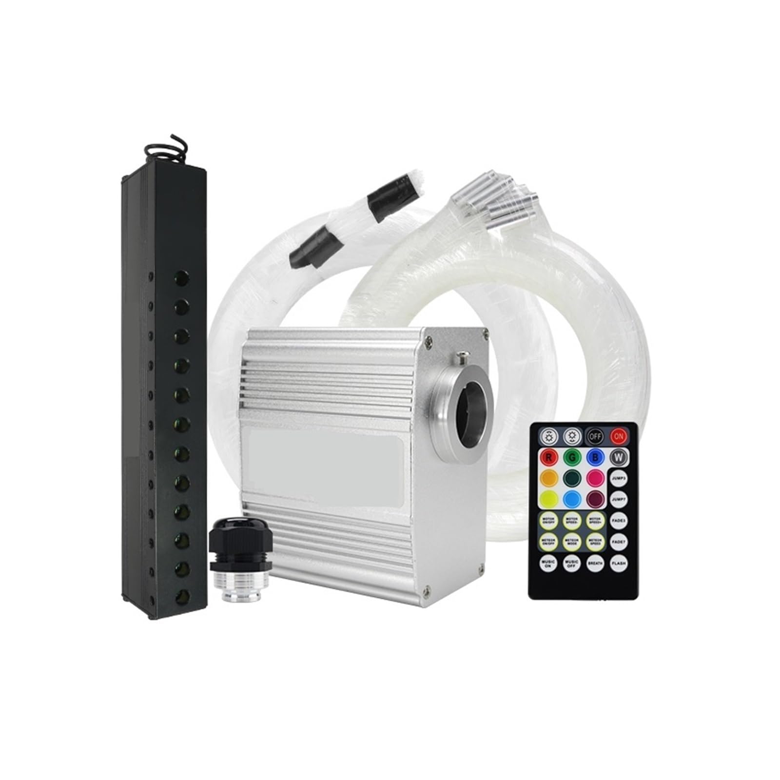 Kit de Luz de Techo Fibra Óptica Stars Twinkle 10W RGBW Motor Meteoros para Techo de Coche 6