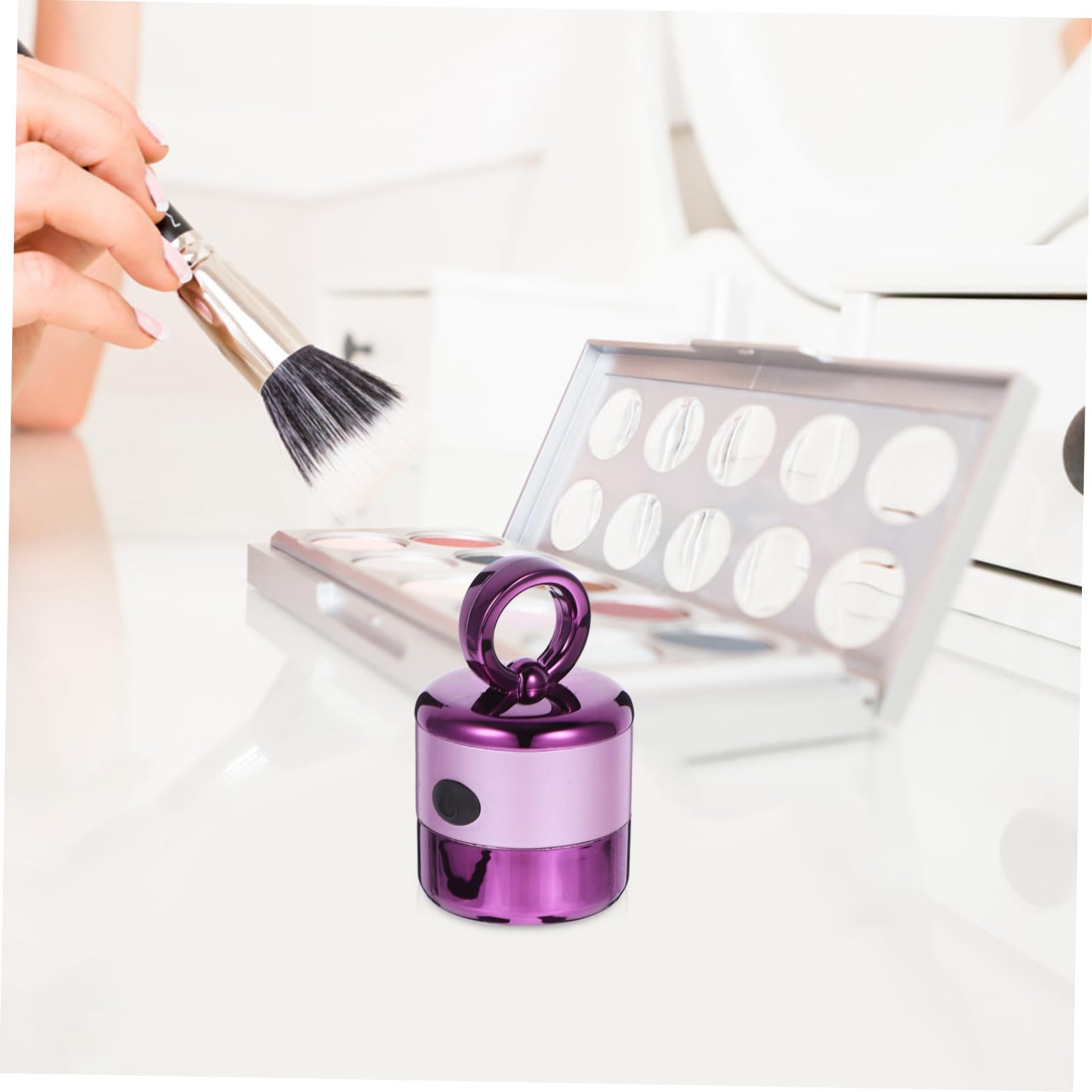 DOITOOL 2stücke Elektrischer Makeup-puff Mit Tragbarer Batteriebetriebener Make-up-schwamm Für Gleichmäßige Foundation Und Sanfte Gesichts-massage