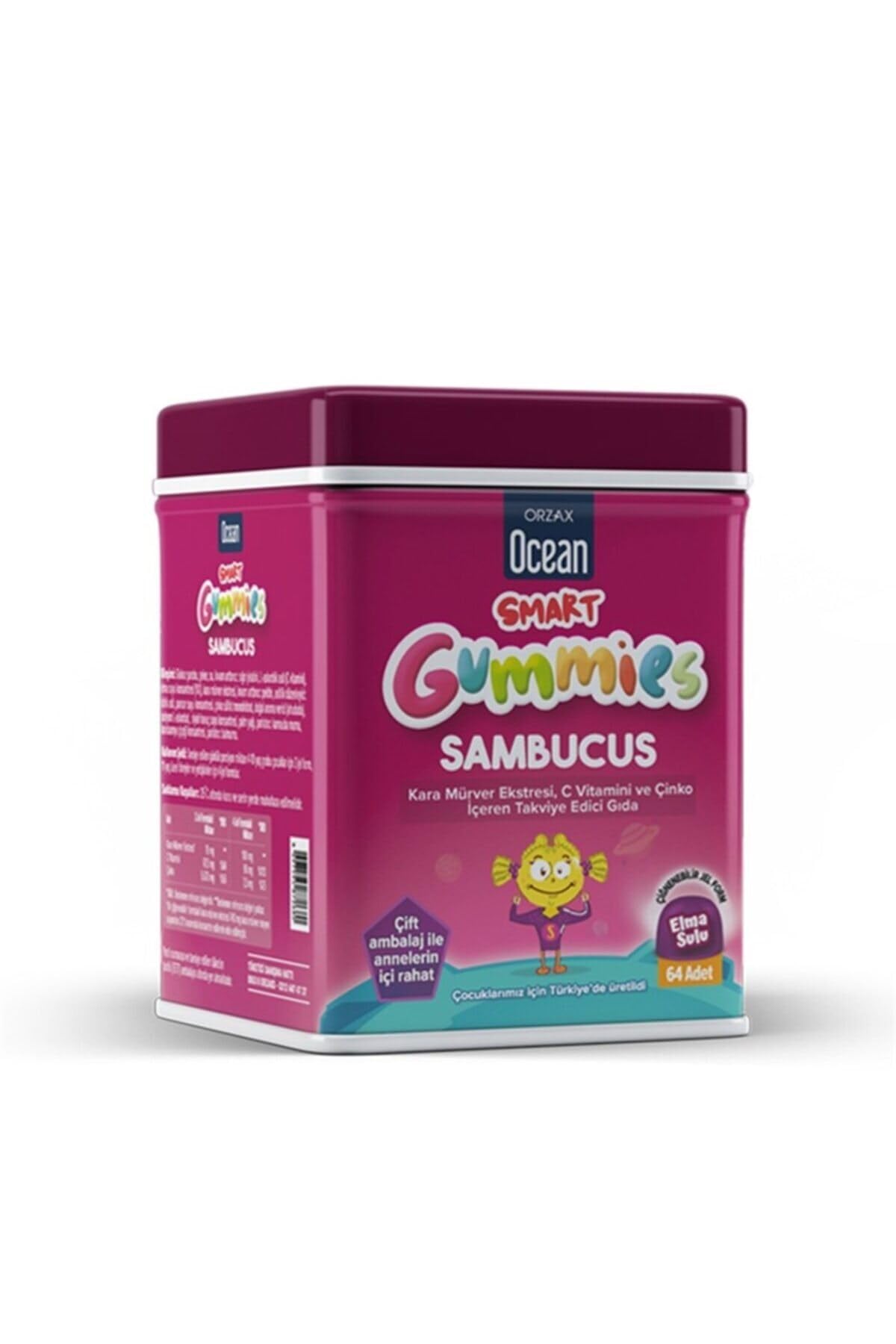 Orzax Ocean Smart Gummies Sambucus Çiğ. Jel Form