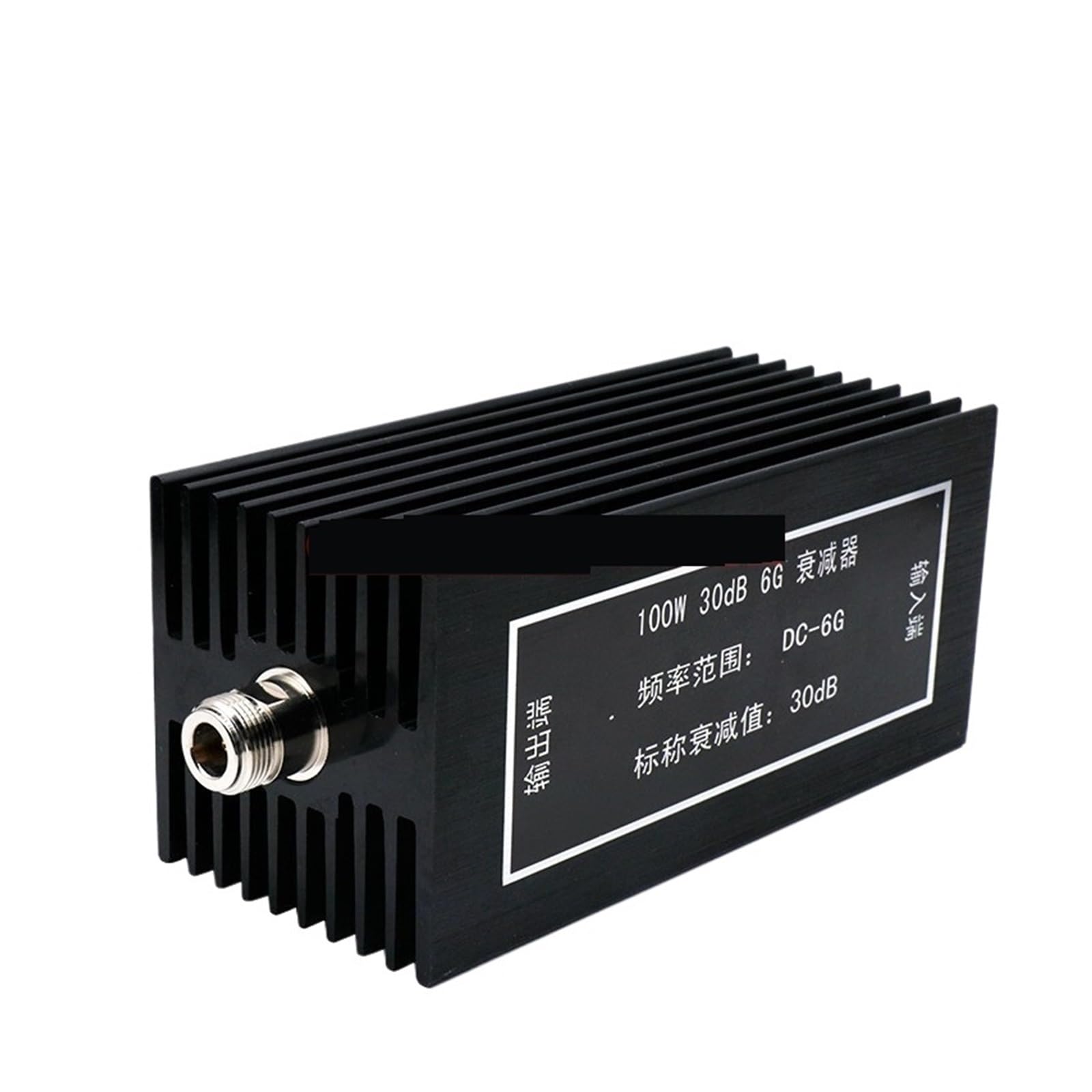 Atenuador de 100 W N-JK coaxial con conectores N macho hembra de 30dB para RF y frecuencias DC-6G