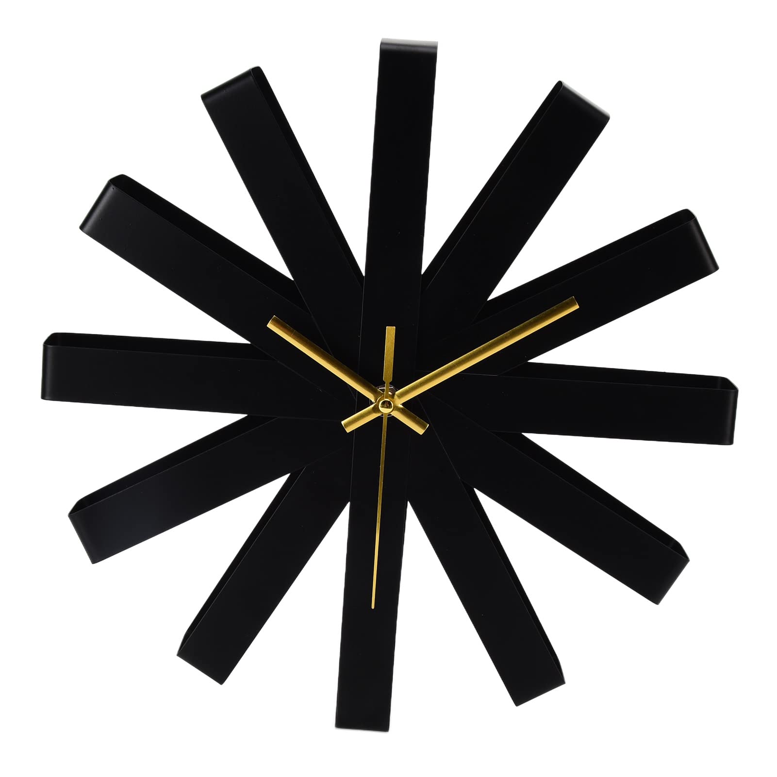 Cryfokt Orologio da Parete Silenzioso, Design a Nastro in Acciaio Inox,