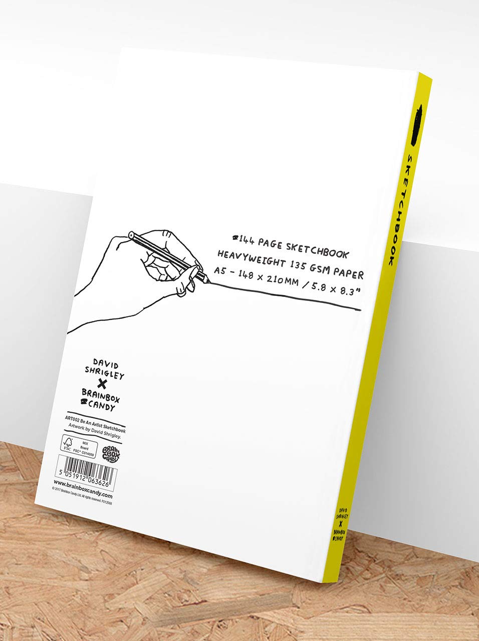 David Shrigley Skizzenbuch 'Be An Artist' | 144 Seiten, 148x210 Mm, FSC-Papier