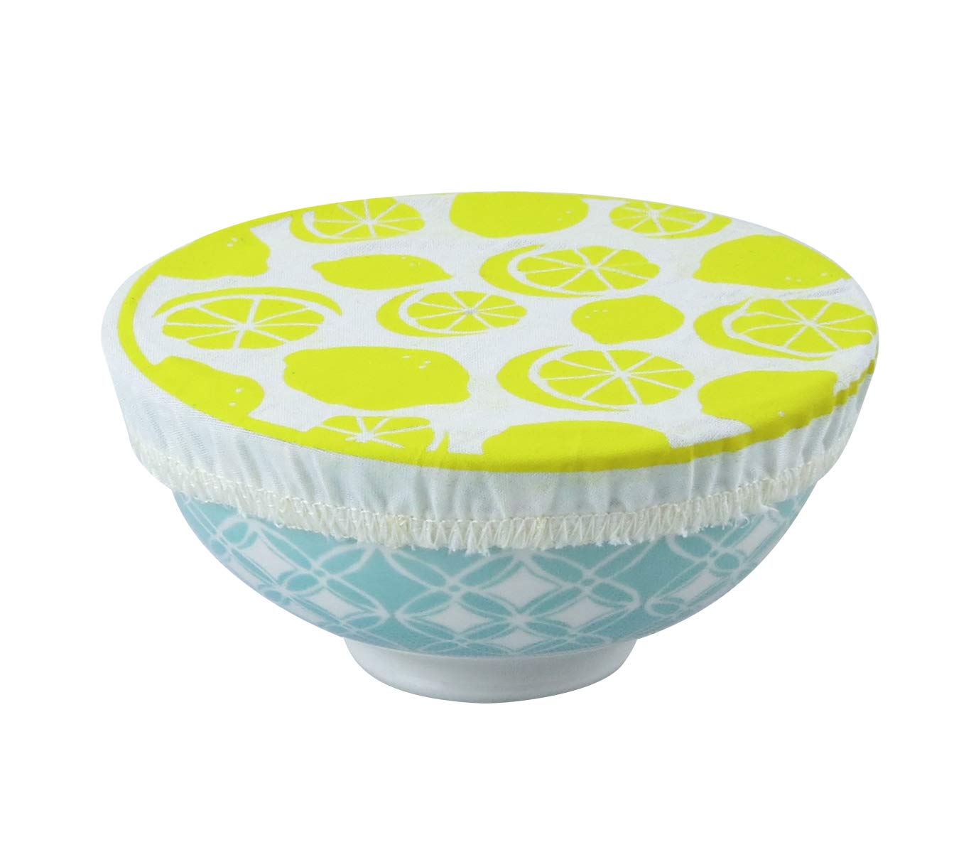 Reusable Cotton Bowl Covers Eco Friendly Pack of 3 Small Elasticated Covers - Image 3