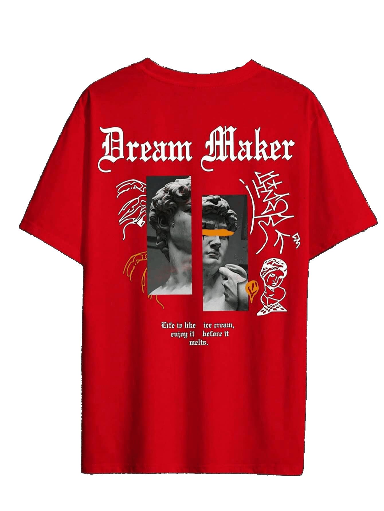Buy SXV 'Dream Maker' Printed Cool Aesthetic Oversized Baggy