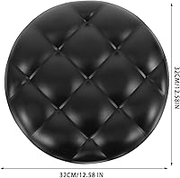 Vista 4 de Cojines de taburete de bar transpirable redondo cubierta de taburete de bar cojín de asiento de cuero de repuesto de taburete de bar redondo
