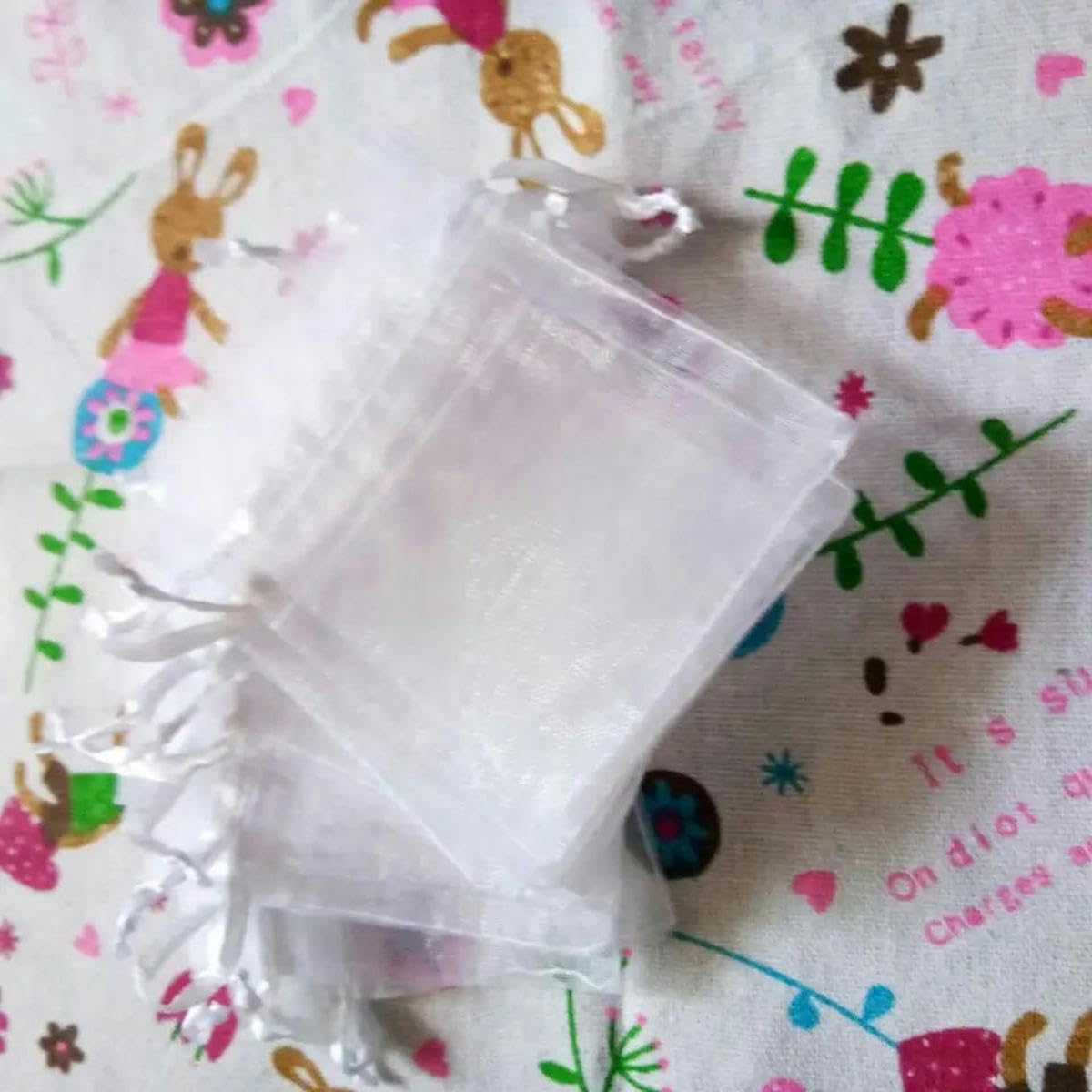 300 Stück/Los 7x9 9x12 10x15 15x20 20x30 cm weiße Organza-Kordelzugbeutel Schmuckbeutel Hochzeitsgeschenkverpackungsbeutel & Beutel-13x18cm