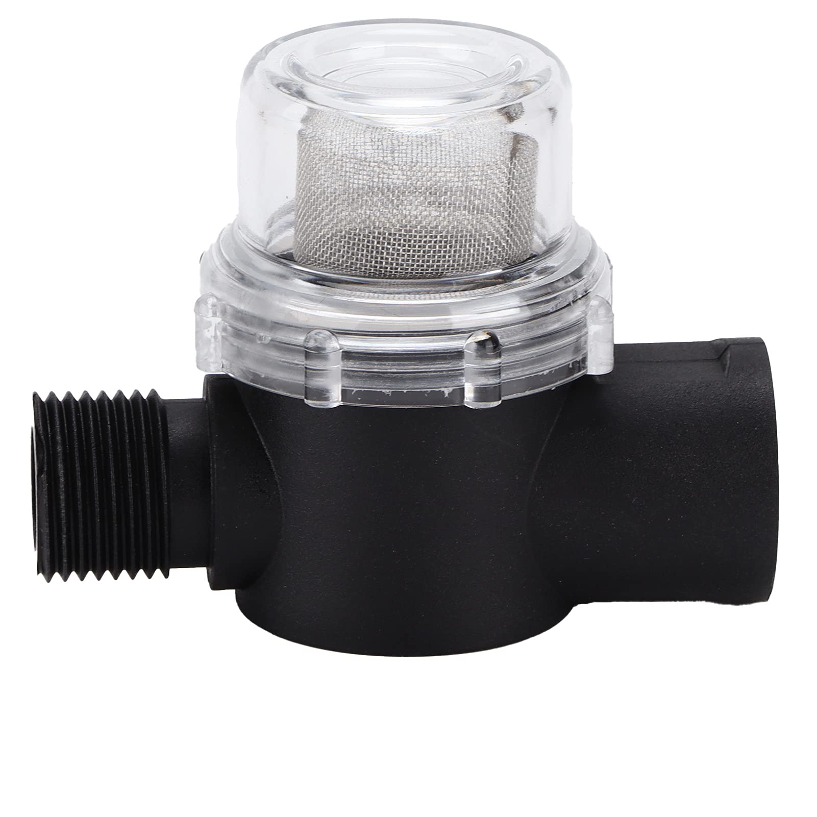 Tamis transparent pour pompe à eau, 50 mailles, filtre en acier inoxydable avec design facile à nettoyer, convient pour les conduites d'eau domestique ou de camping-car