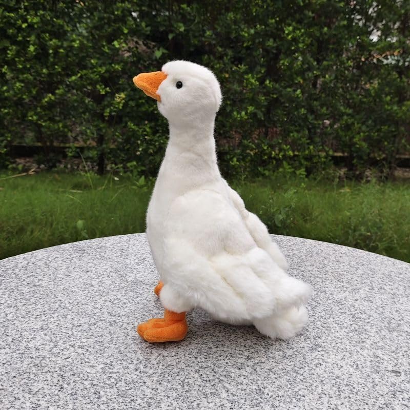 Canard en peluche blanc pour doudou de nuit des enfants