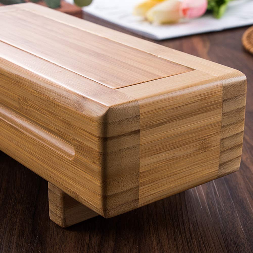 Bambusowa forma do sushi, Maker Oshi Make Oshi Sushi, prasa do sushi prostokątna bambus, styl japoński, bambus