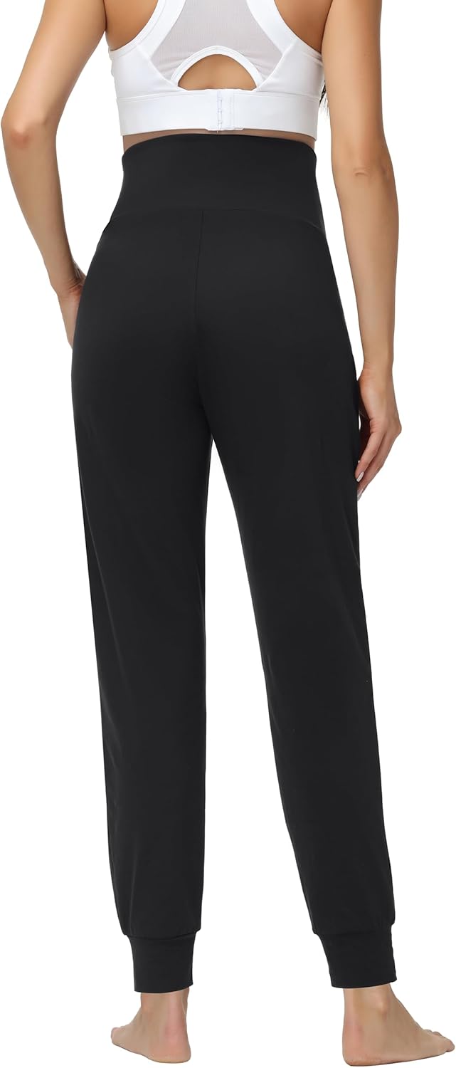 V VOCNI Women's Maternity Joggers Sweatpants Pockets Pregnancy Jogger Sweats Pants for Lounging Athletic Running - Image 3