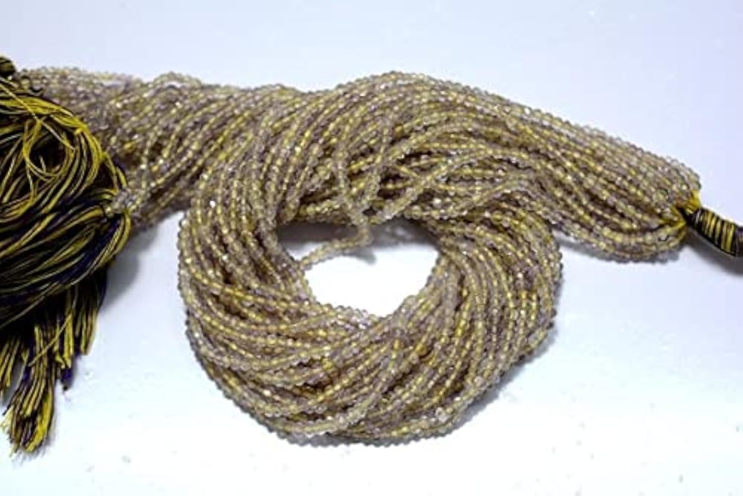 Perles amétrine 3mm véritables en lot LKBEADS pour éviter les fausses pierres en joaillerie DIY