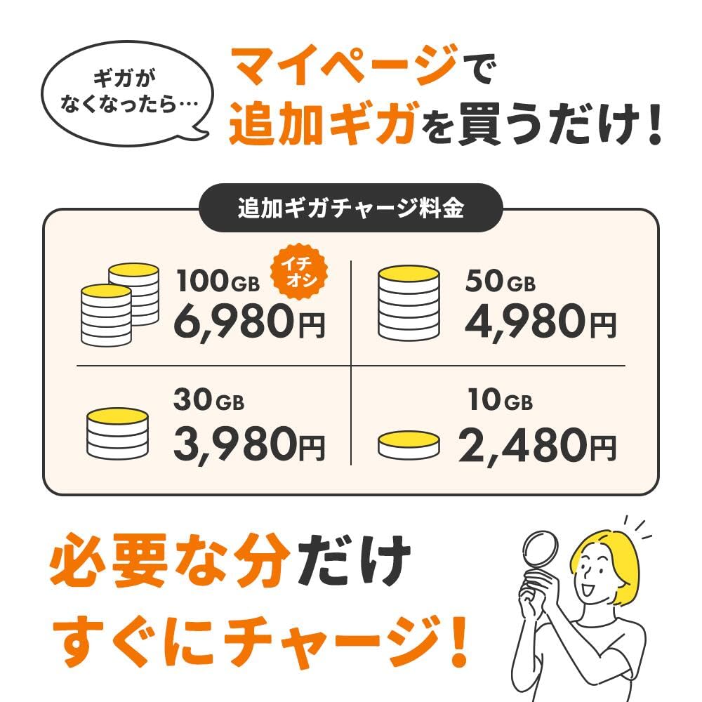 Amazon.co.jp: リチャージWiFi [リユース品] 100GB 1年間使える