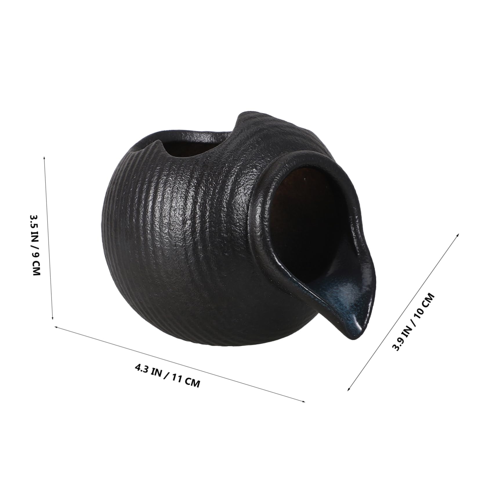 BIUDECO Garden Waterfall Jar Ceramic Fountain Decor Desktop Fountain Aquarium Ornament Landscape Bottle Decoration