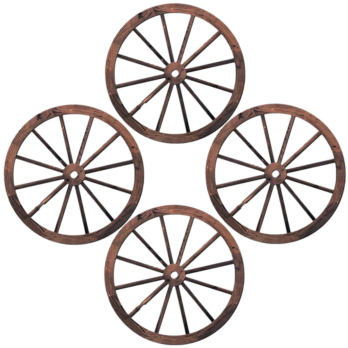 Décoration murale en bois vintage style rustique western lot de 4