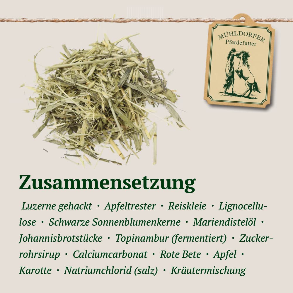 Mühldorfer Mucovital Prebiotic - 20 kg - Entzündungsregulierendes Pferdefutter - Bei Magenerkrankungen - Ohne Getreidestärke