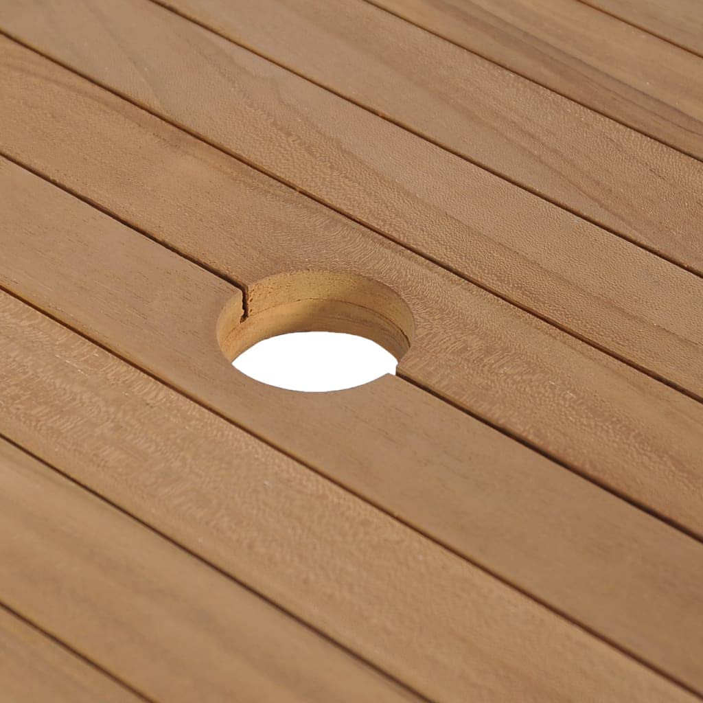 Hothingwell Szafka z litego drewna Teak z kremowym marmurem umywalką