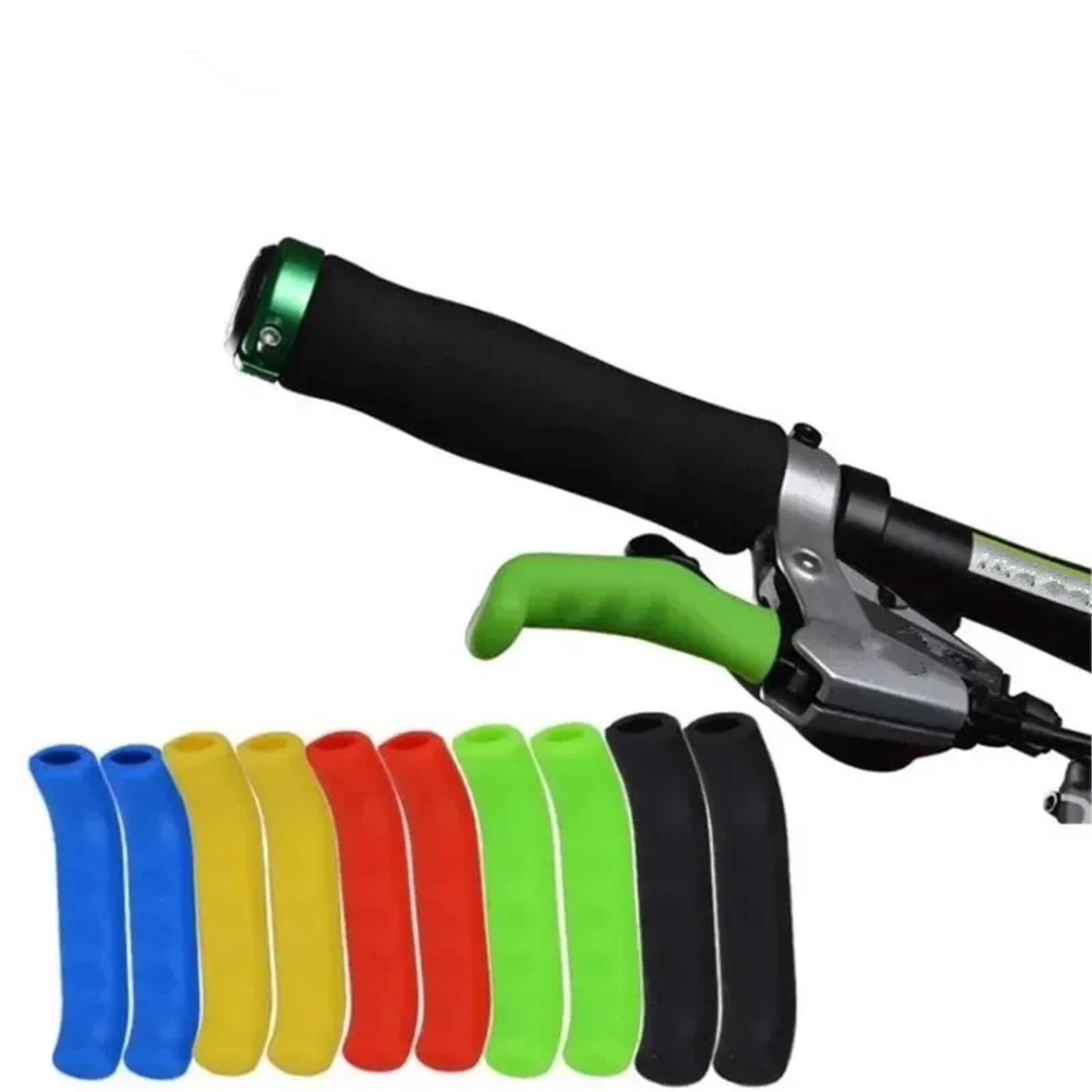 36 paia di impugnature per freno per bicicletta, in silicone, per proteggere il manubrio