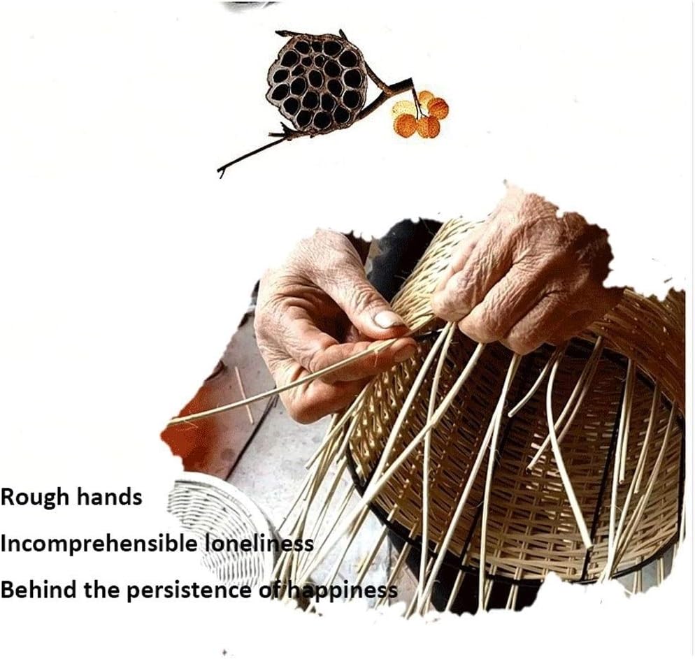 Indoor Trash cans Handmade Rattan Trash Can Home European Style with Cover Mute Pedal Creative Kitchen Bathroom Living Room Bedroom Tube Indoor Garbage cans(5L)