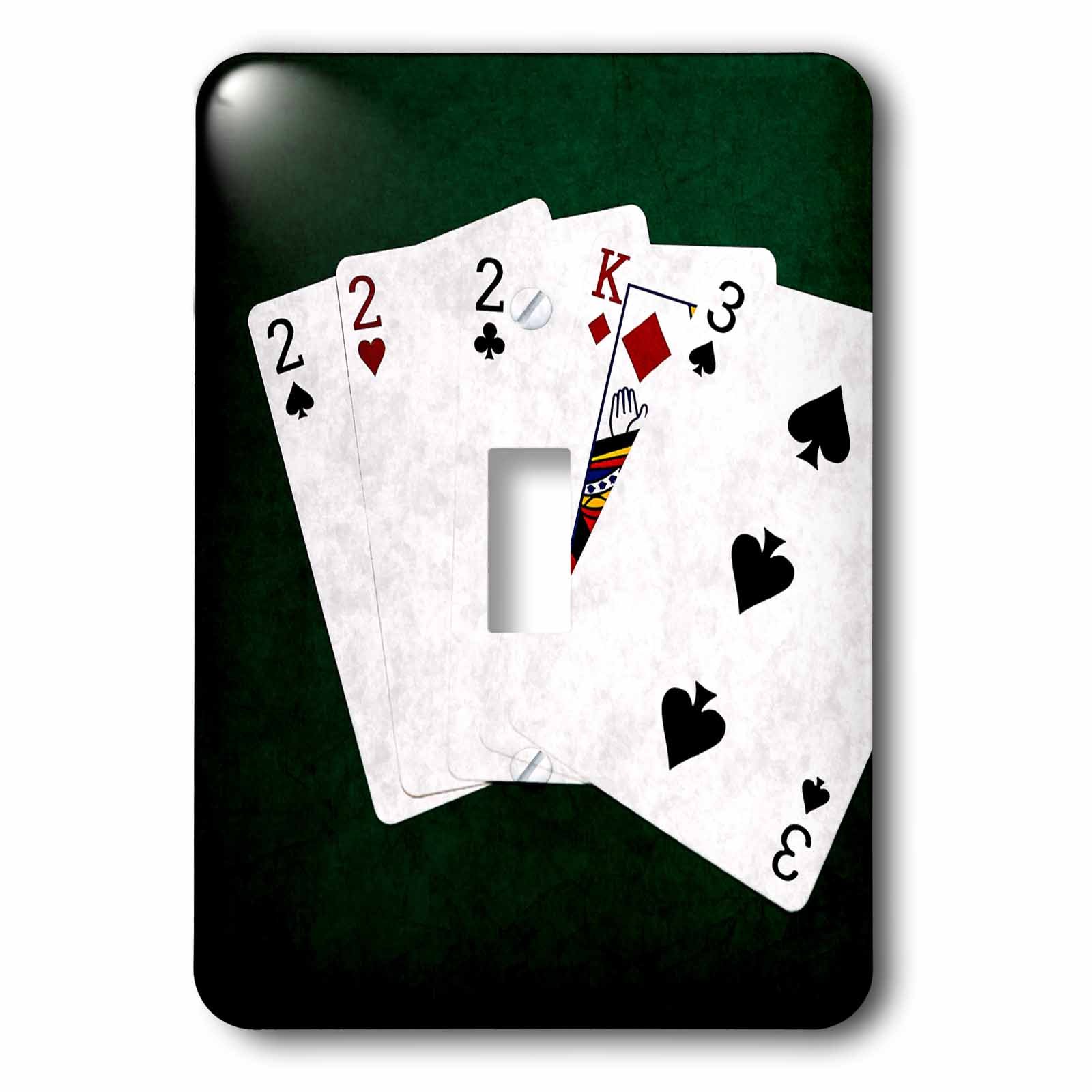 Interrupteur à bascule simple design aiguilles de poker et roi de pique lsp_270476_1