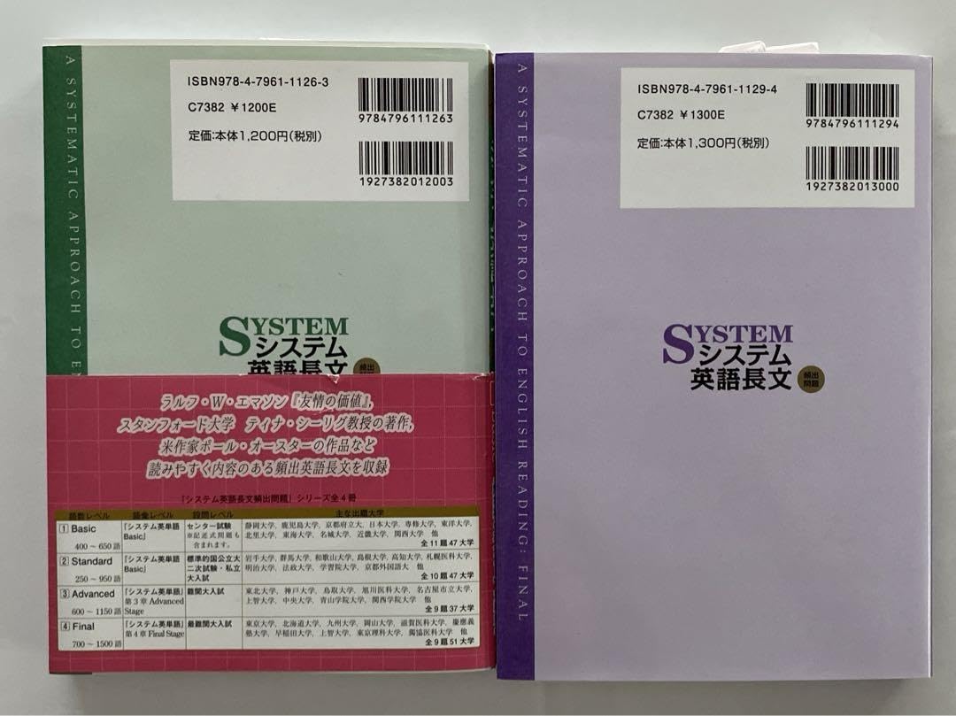 Amazon.co.jp: システム英語長文頻出問題 1 Basic 4Final : 文房具