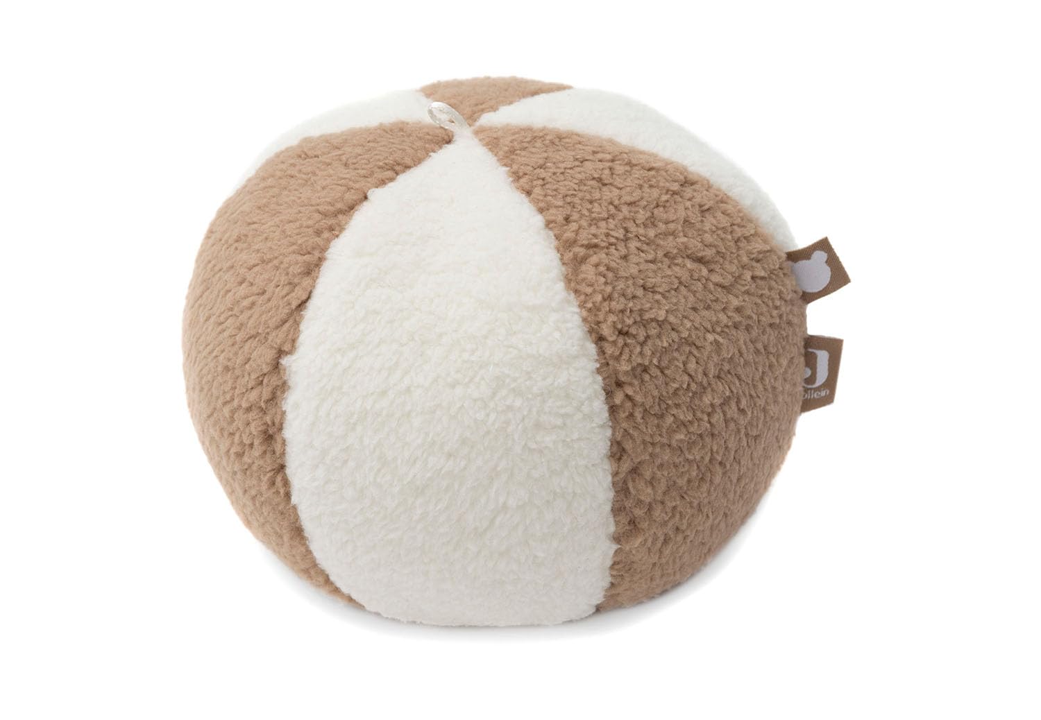 Jollein 119-001-00105 Activity Play Ball with Bell Ivory/Biscuit