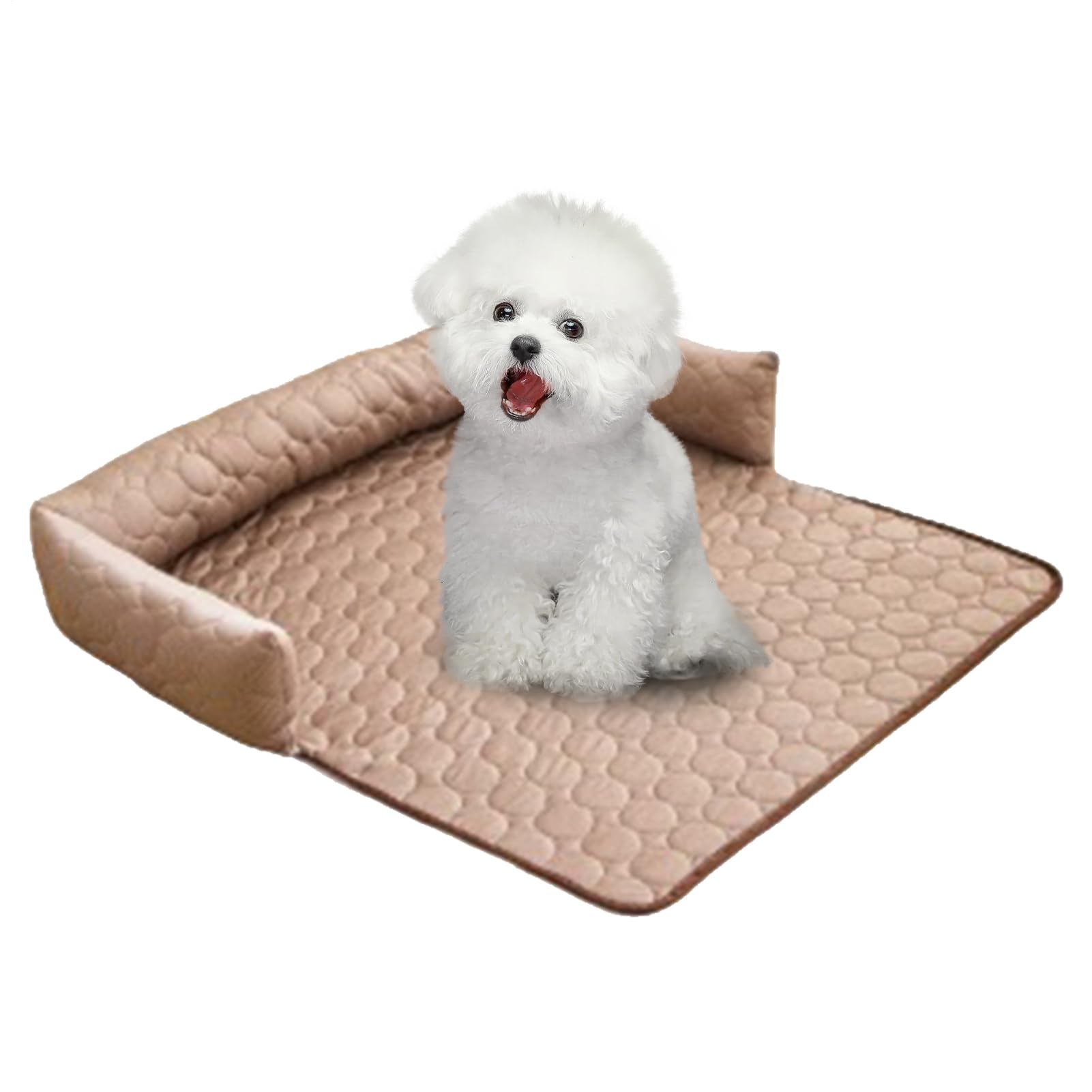 Genérico Alfombrilla Refrescante para Perros | Colchoneta para Perros en Verano - Manta Cojín Transpirable y Cómoda con Base Antideslizante para Mascotas en Interiores Coche Jaula Casa