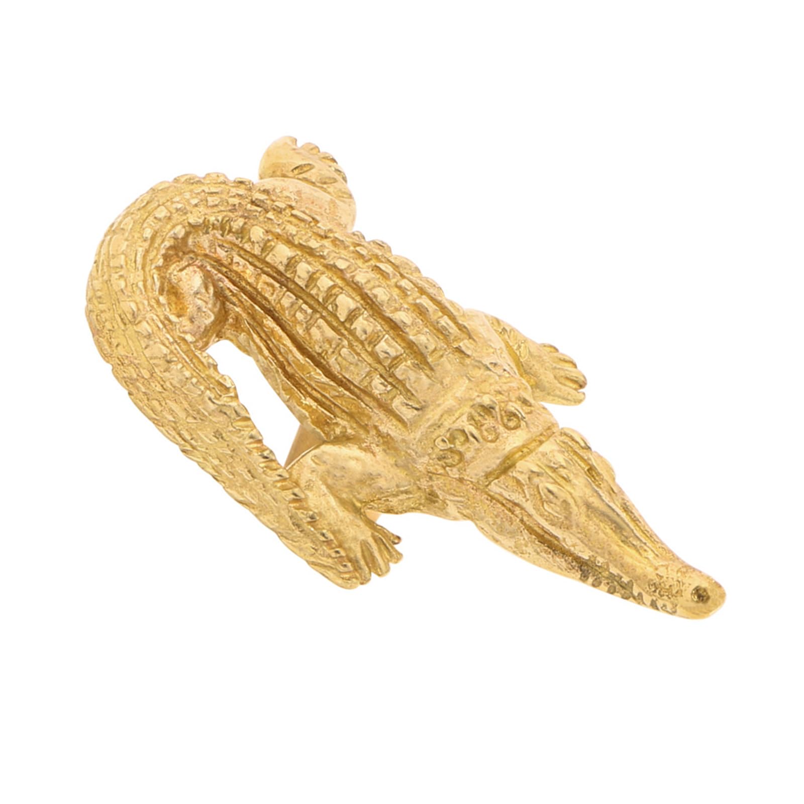Drawer Pulls Brass Dressers Knob Cupboard Handle Modern Furniture Handle Small Alligators Shape Bedside Cabinet Pull Small Shape Drawer Knob Brass Cabinet for Kitchen Furniture Hardware Upgrade