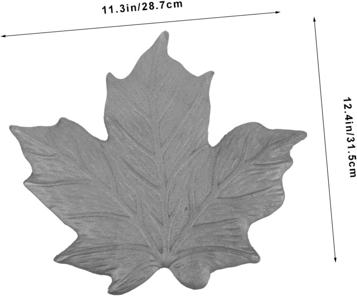 Memorial Garden Decor Maple Leaf Stepping Stone Iron Garden Accessory Outdoor Walkway Stone