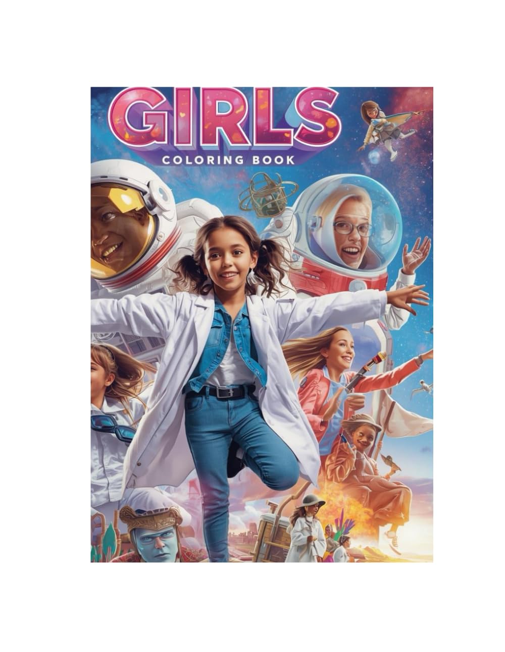 Dream Big Coloring Book: Girls Can Be Anything Dream Big Shine Bright