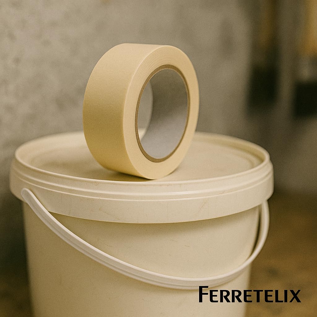 Ferretelix® 36 und Cinta de Pintor 50 mm x 50 mts – Krepp Carrocero – Caja de 36 Unidades