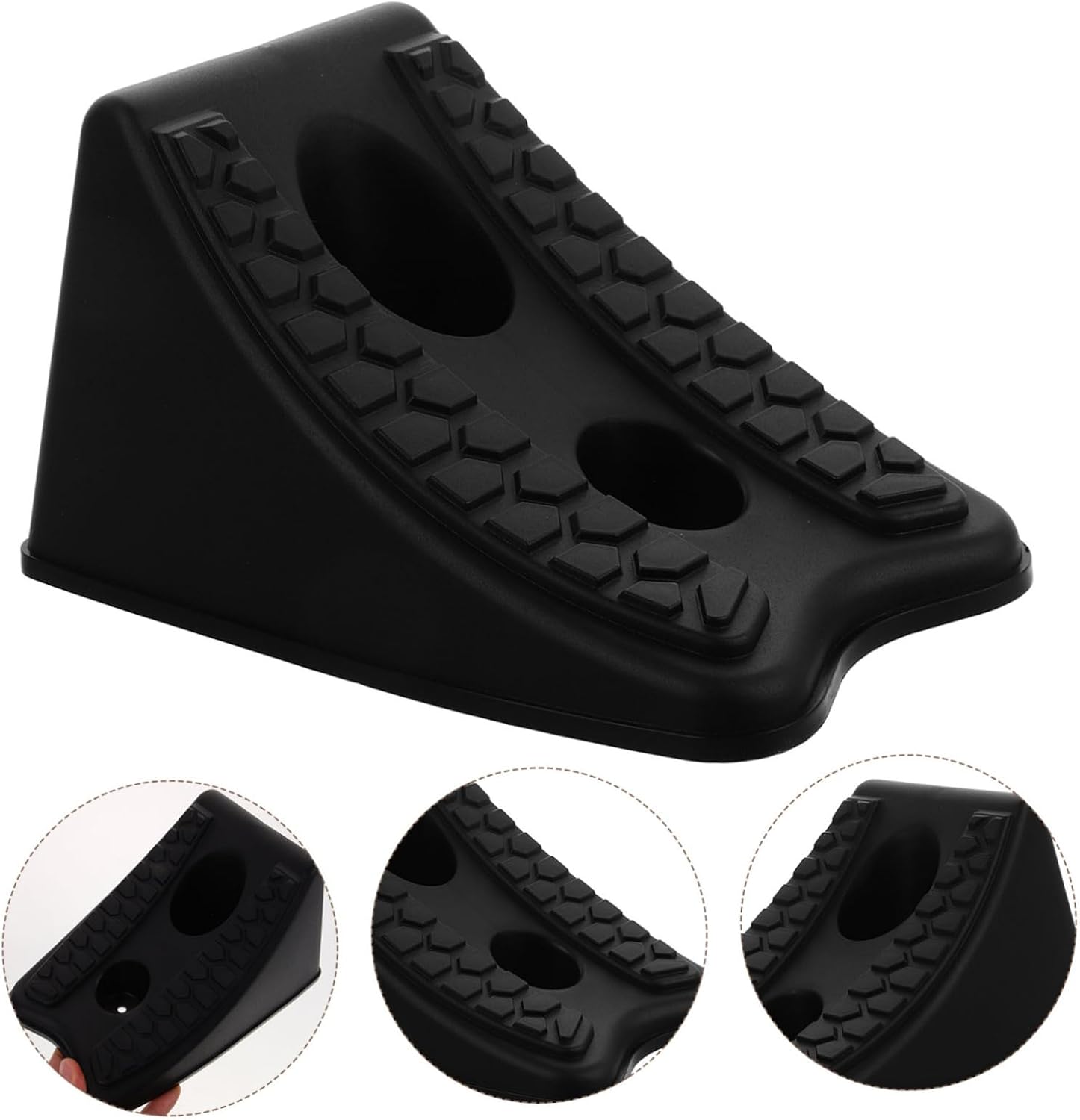 Car Wheel Chock Heavy Duty Tire Stabilizer Durable Anti-Slip Design for Cars Trucks Rvs Trailers Compact and Easy to Store Wheel Stop Blocks for Secure Positioning