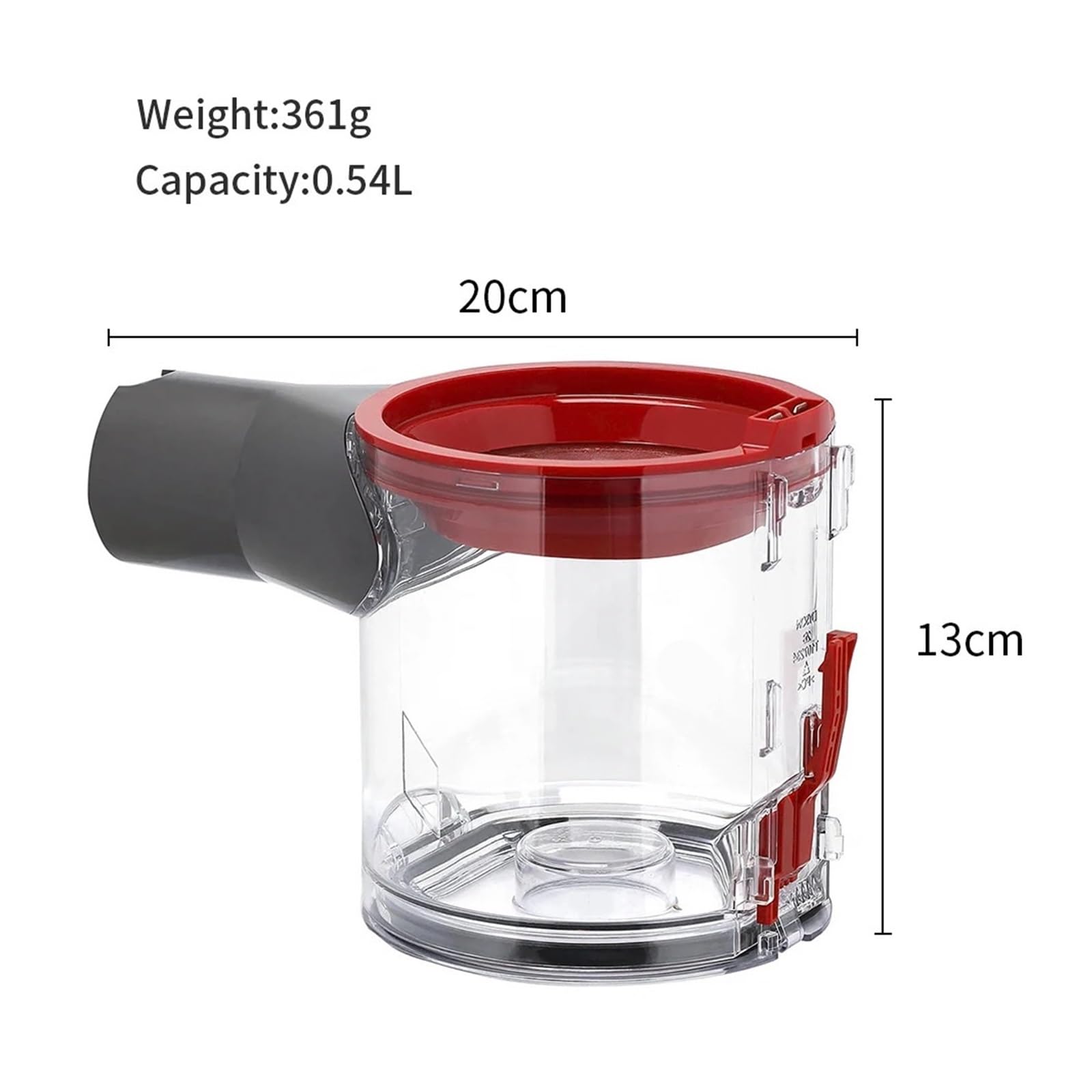 Pattumiera for Aspirapolvere, Compatibile Con Aspirapolvere Dyson V6 V7 V8 V10 V11 V15 SV12 DC58 DC59, Contenitore for La Polvere Di Ricambio(V6 DC58)