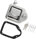 Motoforti Truck Tool Box Latch w/ 2 Key Stainless Steel Toolbox Paddle Lock Replacement for Truck, RV, Trailer Door, UTV, ATV Box, 1 Set Long-lasting