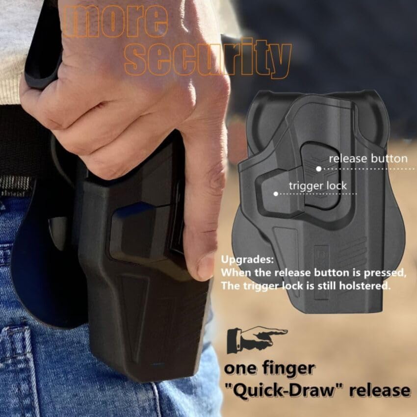 CYTAC Level II Tactical Security Gun Holster | Fits CZ P-07, P-09 | R-Defender Gen4 Series | CY-P09G4