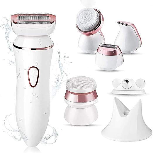 Damenrasierer für Damen, 6in1 Elektrorasierer für Frauen, Rasierer, Damenrasierer für