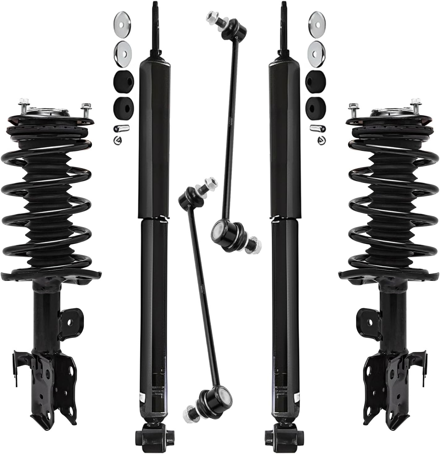 Front Struts w/ Coil Spring Assembly for 2006 2007 2008 2009 2010 Dodge
