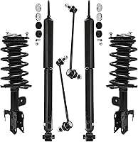 Detroit Axle Struts Shocks Kit for 2010-2015 Toyota Prius - Front Struts w/Coil Springs, Rear Shocks, Sway Bar Links Suspension Replacement