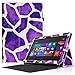Produktbild Fintie Microsoft Surface RT / Surface 2 hülle Case Tasche Schutzhülle Etui -  10.6" Zoll Tablet, Motif girafe Violet