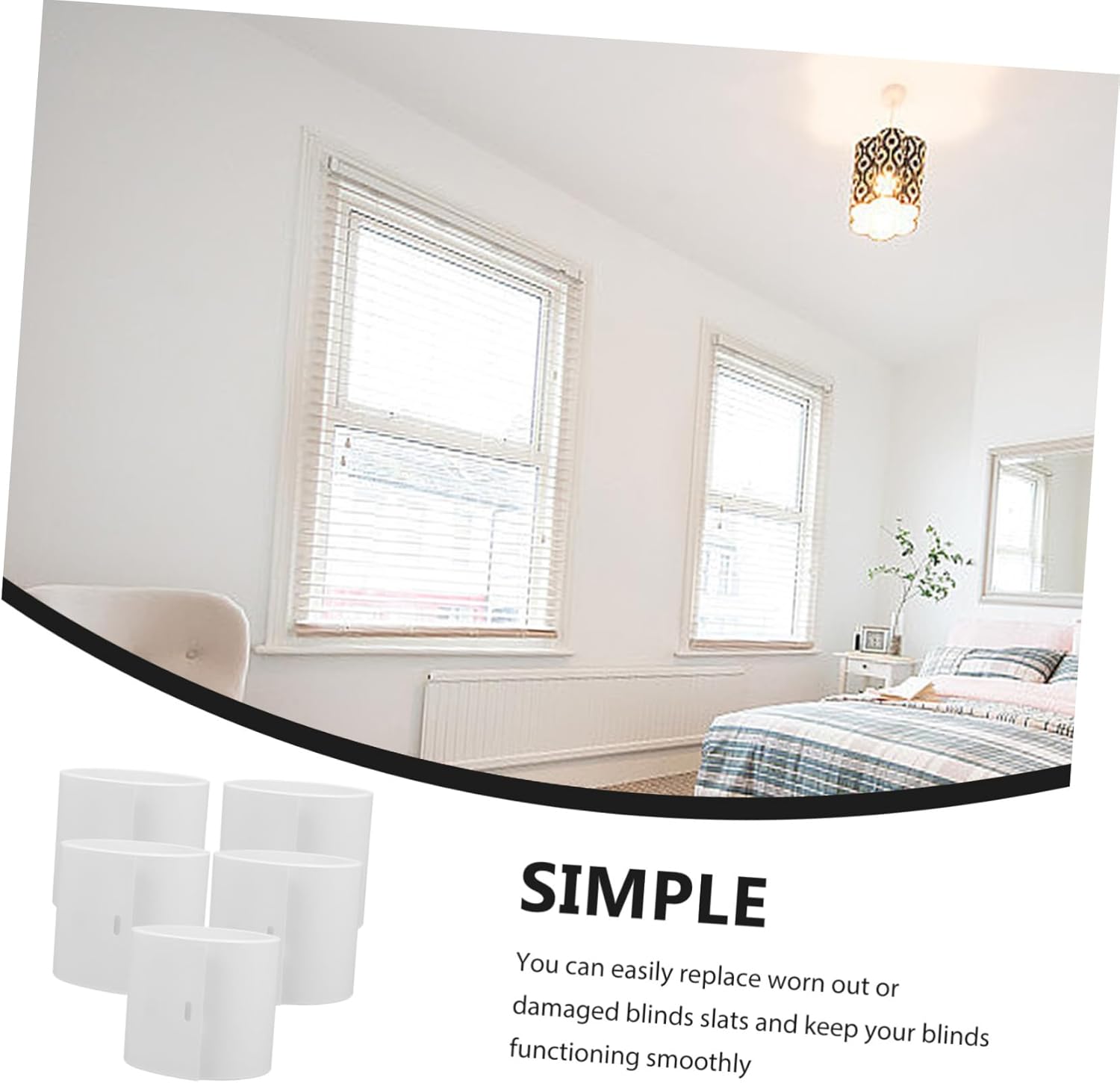 5Pcs Vertical Blind Replacement Slats Slats for Sliding Doors Windows Easy Installation Compatible with Various Blinds Enhance Functionality and Style