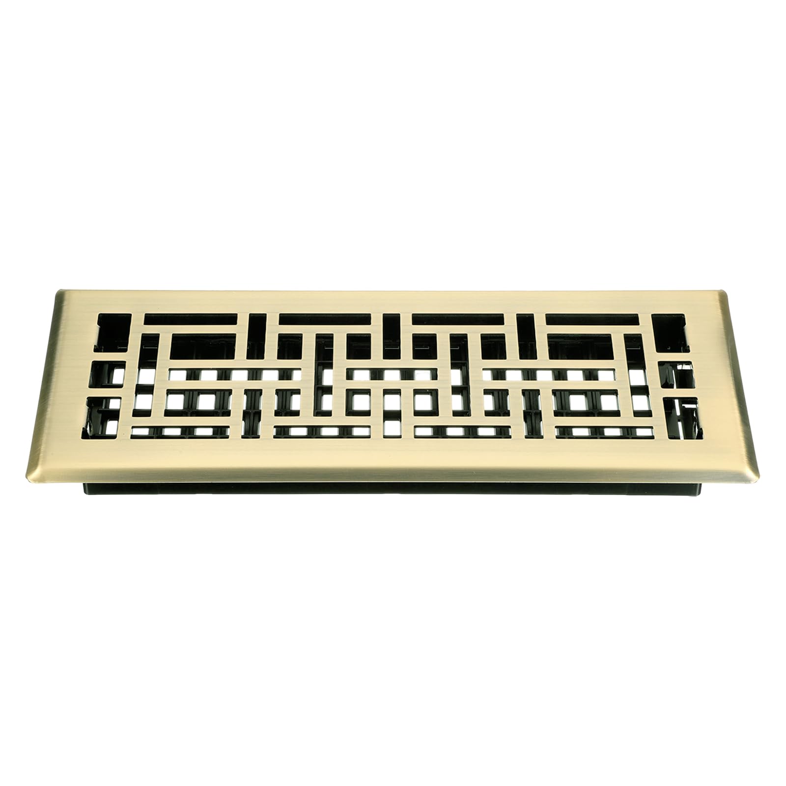 sourcing map 4" x 12" Floor Register, Heavy Duty Carbon Steel Adjustable Floor Vents Decorative Air Vent Covers for Home Bedroom Kitchen, Bronze