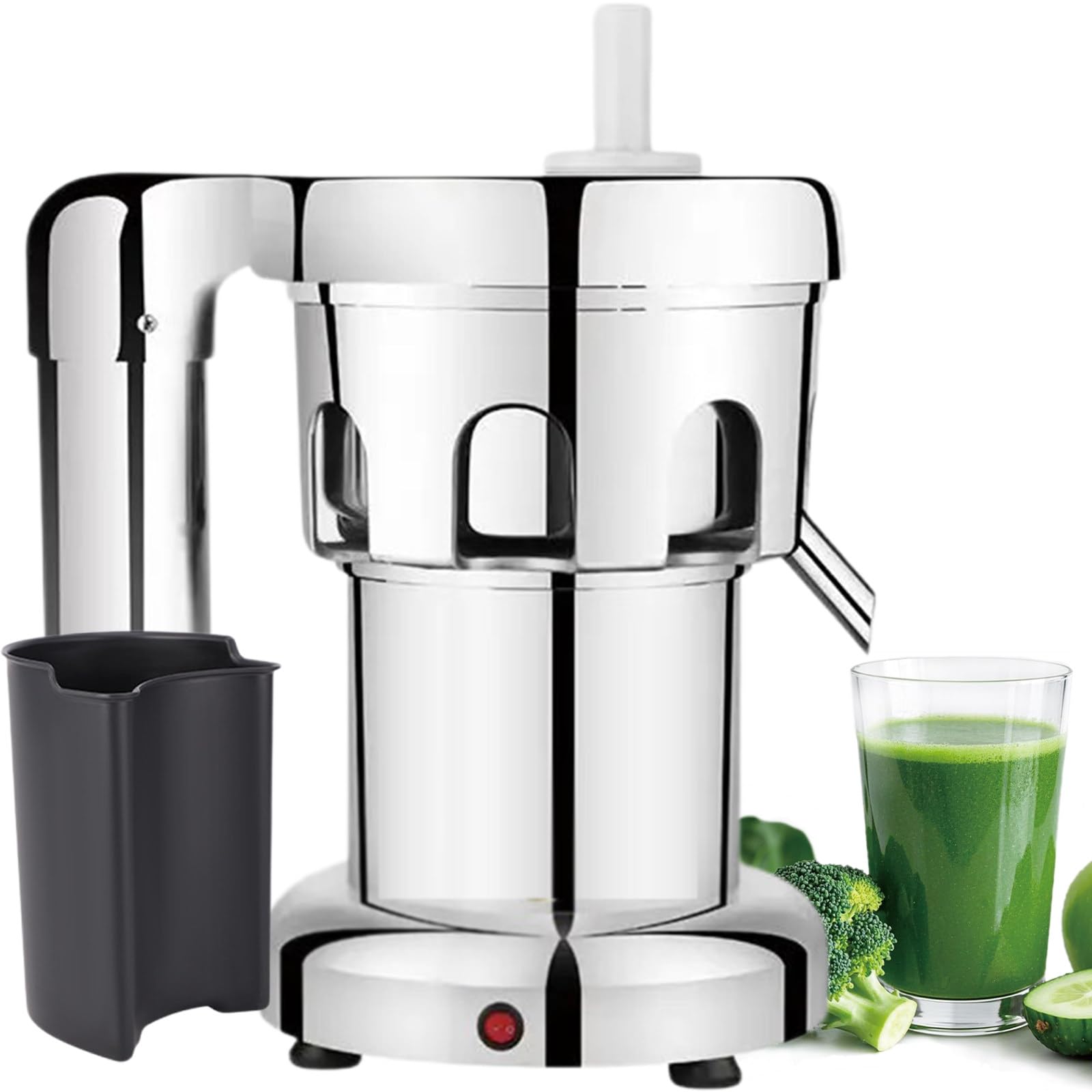 Sjyclaviger Juicer Extractor Fruit and Vegetable Juice Maker Squeezer, Commercial Juice Extractor, 2800r/Min, 80-100kg/Hr Juice Amount, for Families, Restaurants, Cafes B-2