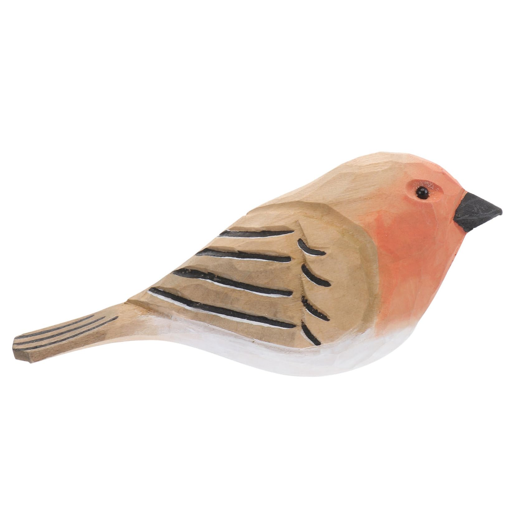 Statuette Décorative En Bois Renard - Ornement De Bureau Ou Table - Design Unique Et Mignon - 14x12 Cm