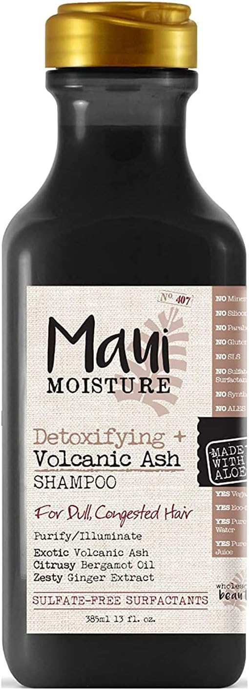 Maui MoistureDetoxifying + Volcanic Ash Shampoo 13oz (Pack of 2)