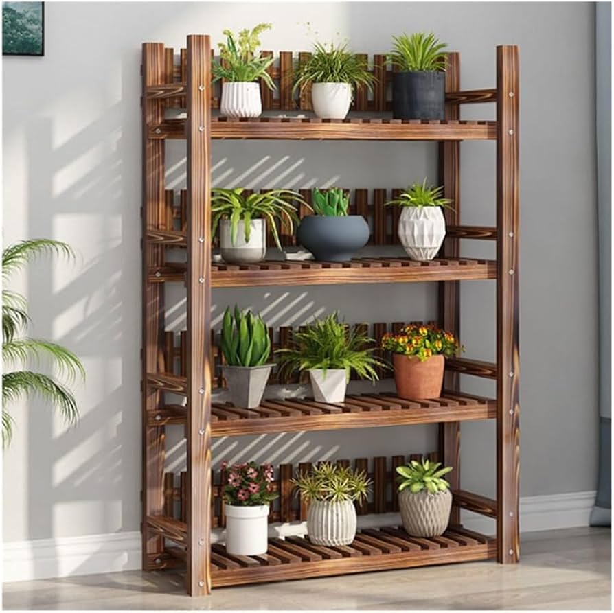 Amazon.com: 4 Tier Wood Plant Stand - Large Wooden Plant Holder Amazon.com: 4 Tier Wood Plant Stand - Large Wooden Plant Holder