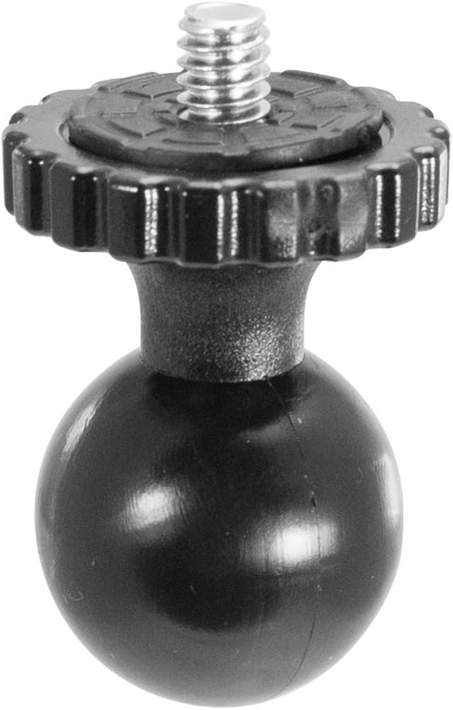 25mm / 1 inch Ball to ¼ 20 Camera Screw Mount Adapter - for All Industry Standard 1 inch / 25 mm mounts