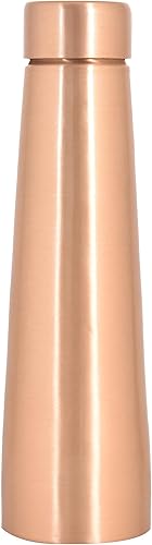 Miniatura 8 de VJR Botella de agua de cobre 100% puro para beber, 34 onzas, simple, ayurvédica, a prueba de fugas, botella de solomán pura para beber vasos de