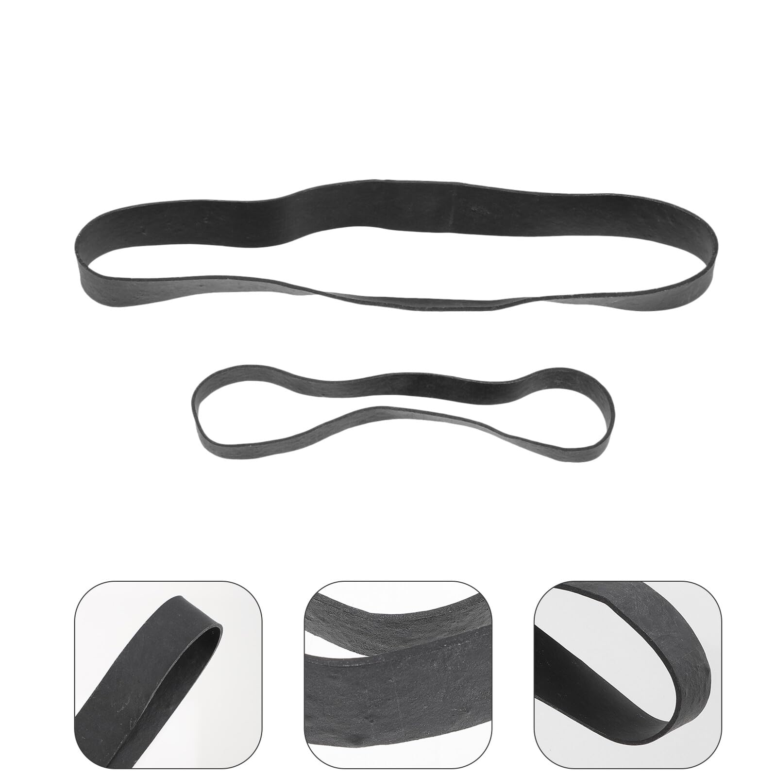 NOLITOY Schwerlast Gummibänder Schwarz und Breit Elastische Fixierbänder für Survival Rucksack Outdoor Camping und Trekking