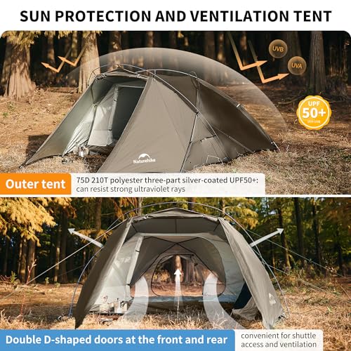 Carpa de camping 4 estaciones para 2 personas Windhike miniatura 2