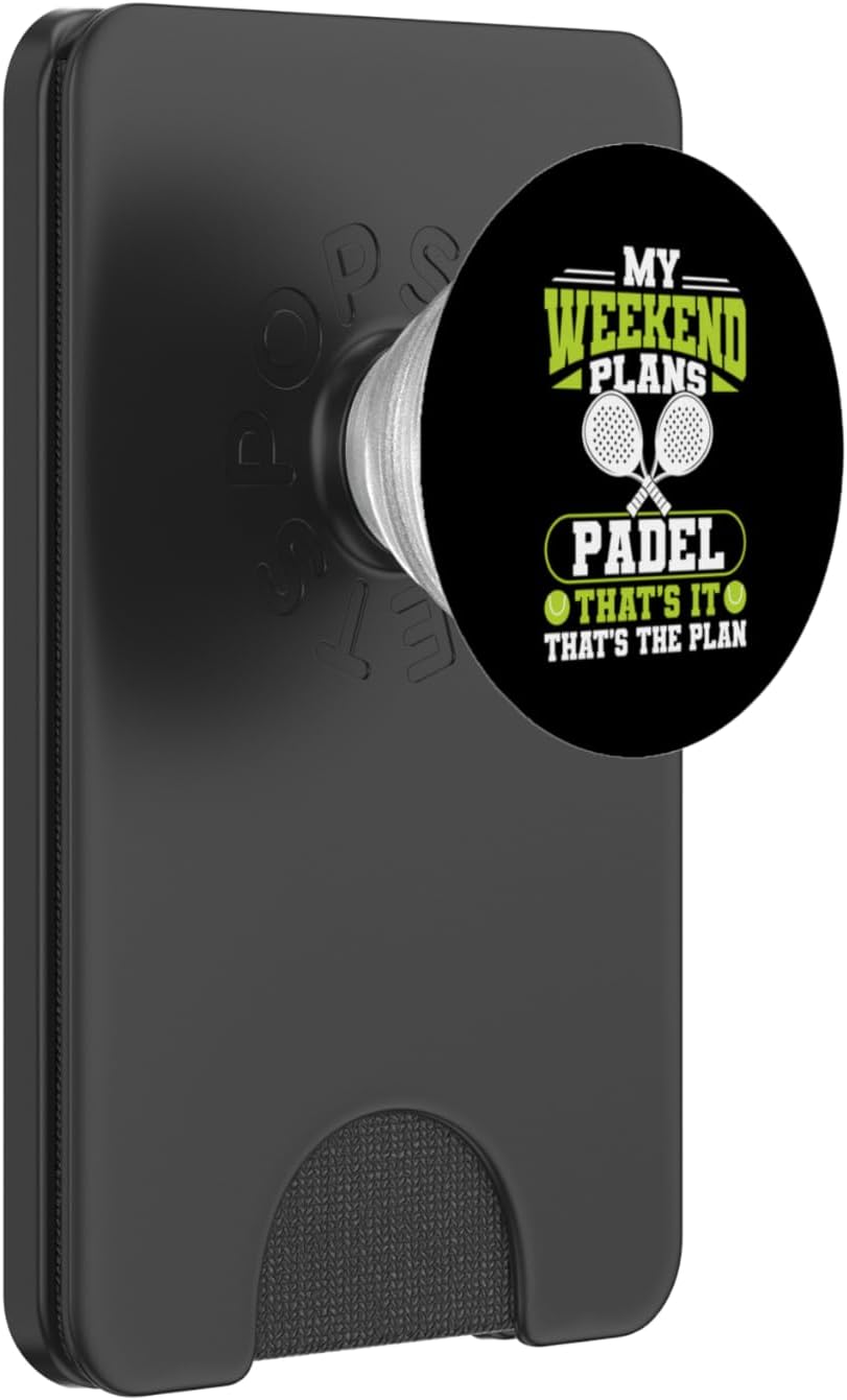 My Weekend Plans Padel Racquet Paddle PopSockets PopWallet for MagSafe